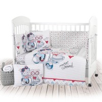 Kikka Boo Спален комплект от 5 части Love Rome