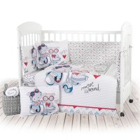 Kikka Boo Спален комплект от 6 части Love Rome 60 x 120 см Kikka Boo Спален комплект от 6 части Love Rome 60 x 120 см