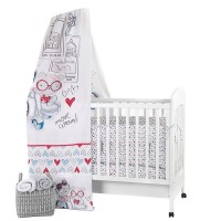 Kikka Boo Спален комплект от 7 части  Love Rome 70 x 140 см