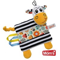 Mom's care Мека играчка - одеялце за гушкане Зебра
