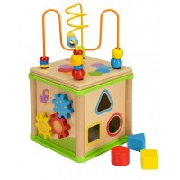 Beluga Дървен образователен куб 