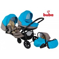Baby stroller City blue and grey - Buba
