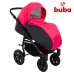 Buba Бебешка количка 3 в 1 City черно и розово
