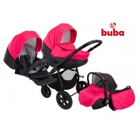 Buba Baby stroller City Black&Pink Buba Baby stroller City Black&Pink