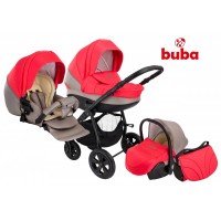 Buba Baby stroller City coral and grey 