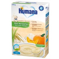 Humana Безмлечна каша ориз и тиква
