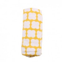 Minene Чаршаф с ластик за креватче жълт принт