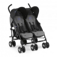 Chicco Детска количка за близнаци Echo Coal 