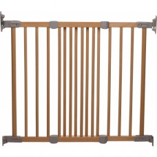 BabyDan Преграда Flexi fit wood Natural/Silver