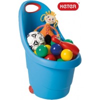 Keter Kош за играчки с колелца син Kiddies Go