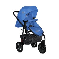 Lorelli Бебешка количка  Monza 3  2 в 1, с помпащи се гуми синя