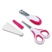 Nuvita Детски комплект за поддръжка на нокти розов