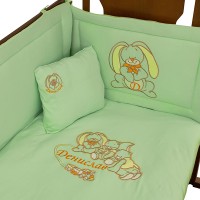 Ласка 5-elements Bedding Set Oscar and Leon with baby name embroidery
