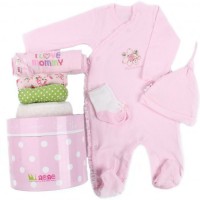 Minene Комплект за новородено Tower розов