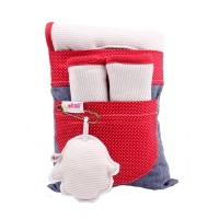 Minene Jersey Liner and Strap Set Grey stripe