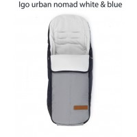 Mutsy Спален чувал за бебешка количка iGO Urban Nomad White and blue