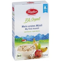 Topfer Lactana® Био мюсли с ябълка и банан, 8м+ Topfer Lactana® Био мюсли с ябълка и банан, 8м+