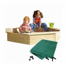 Woody Sandpit with cover - natural 