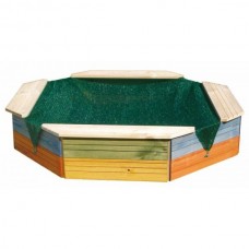 Woody Sandpit with cover - color 